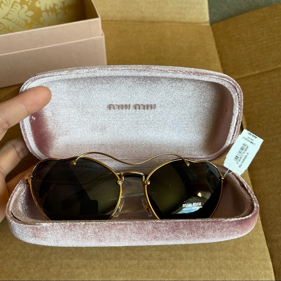 NWT Miu Miu Butterfly Metal Frame Sunglasses 55mm - Picture 4 of 16